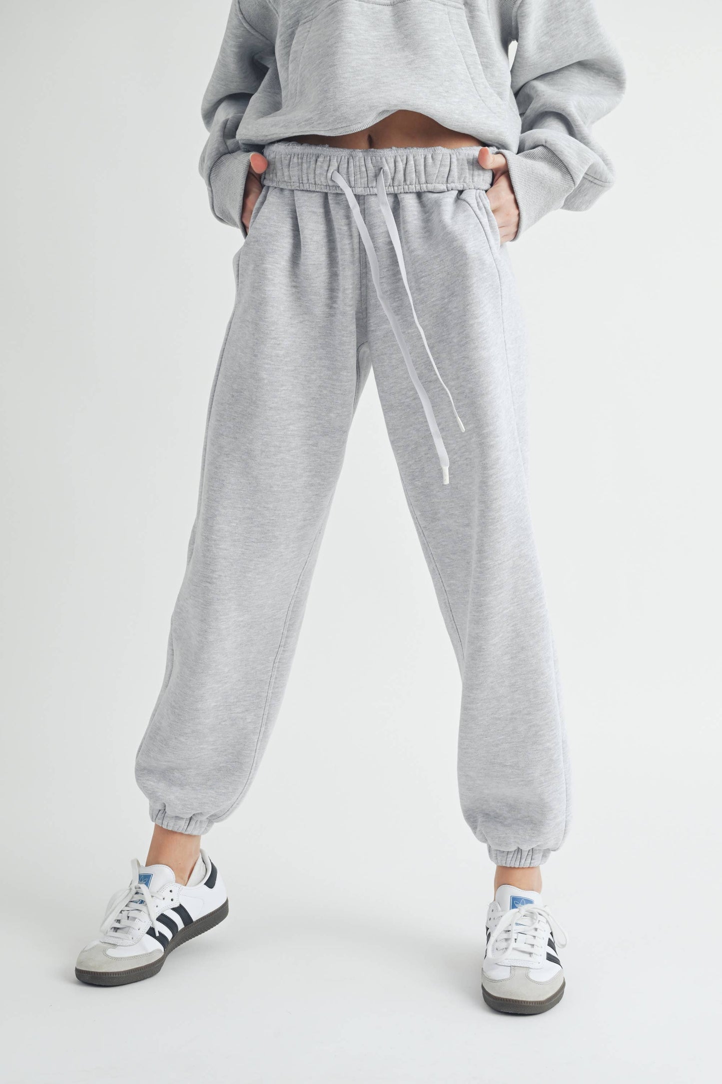 COURTNEY: Heather Grey Joggers
