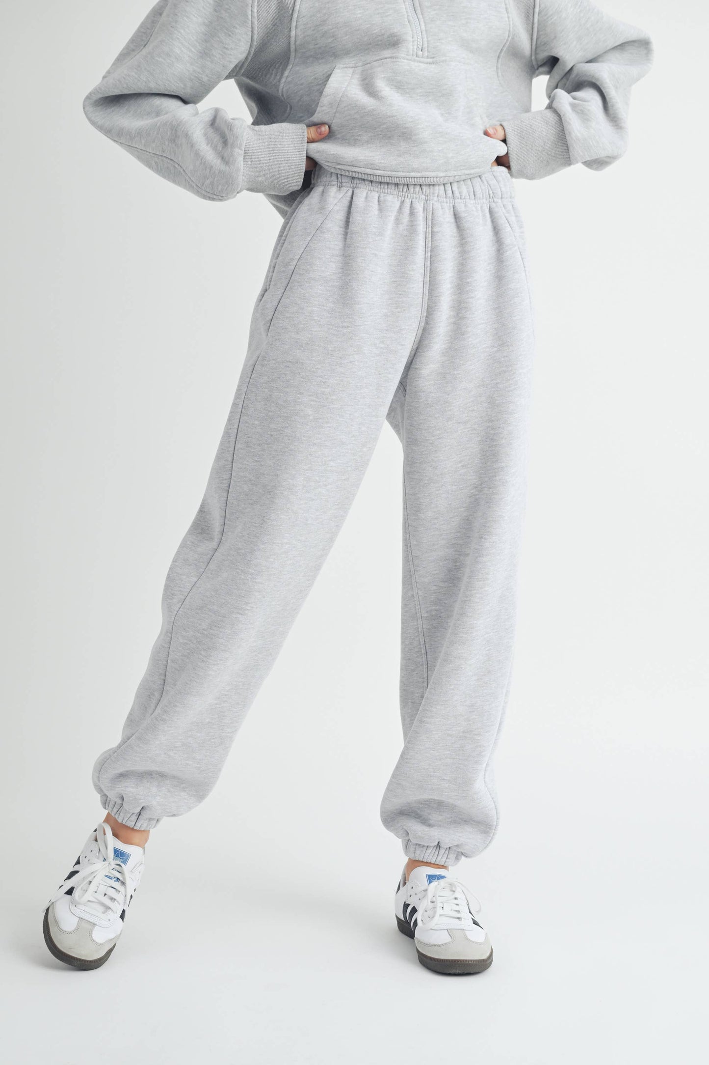 COURTNEY: Heather Grey Joggers