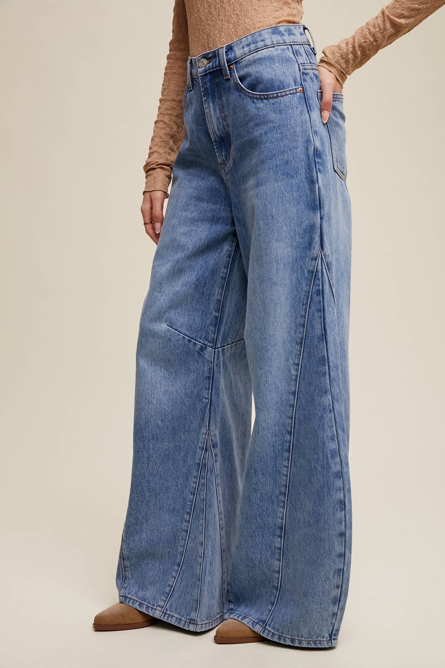 ALLY- wide leg denim