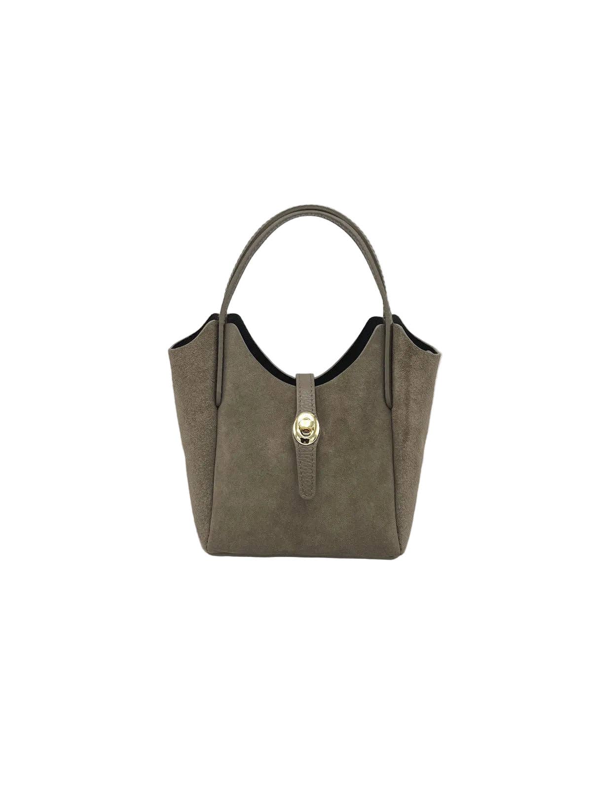 KATIA- Leather and Suede Shoulder Bag