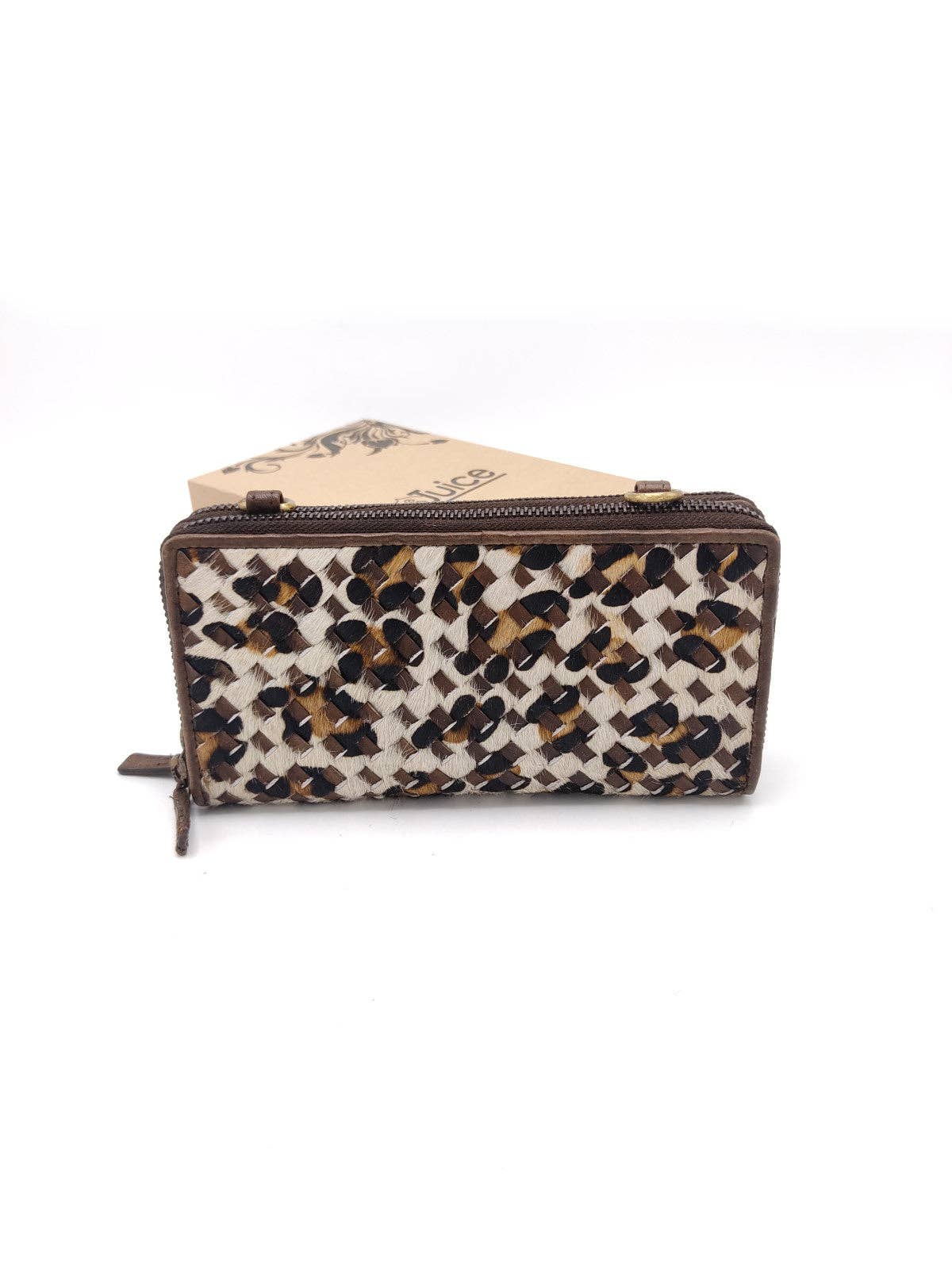 BETSEY-Leather and Calf Hair Wallet