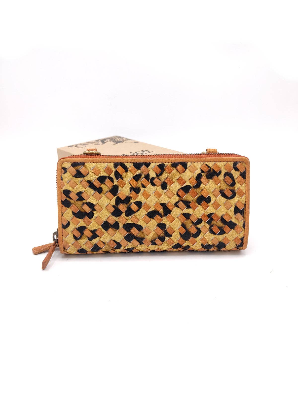BETSEY-Leather and Calf Hair Wallet