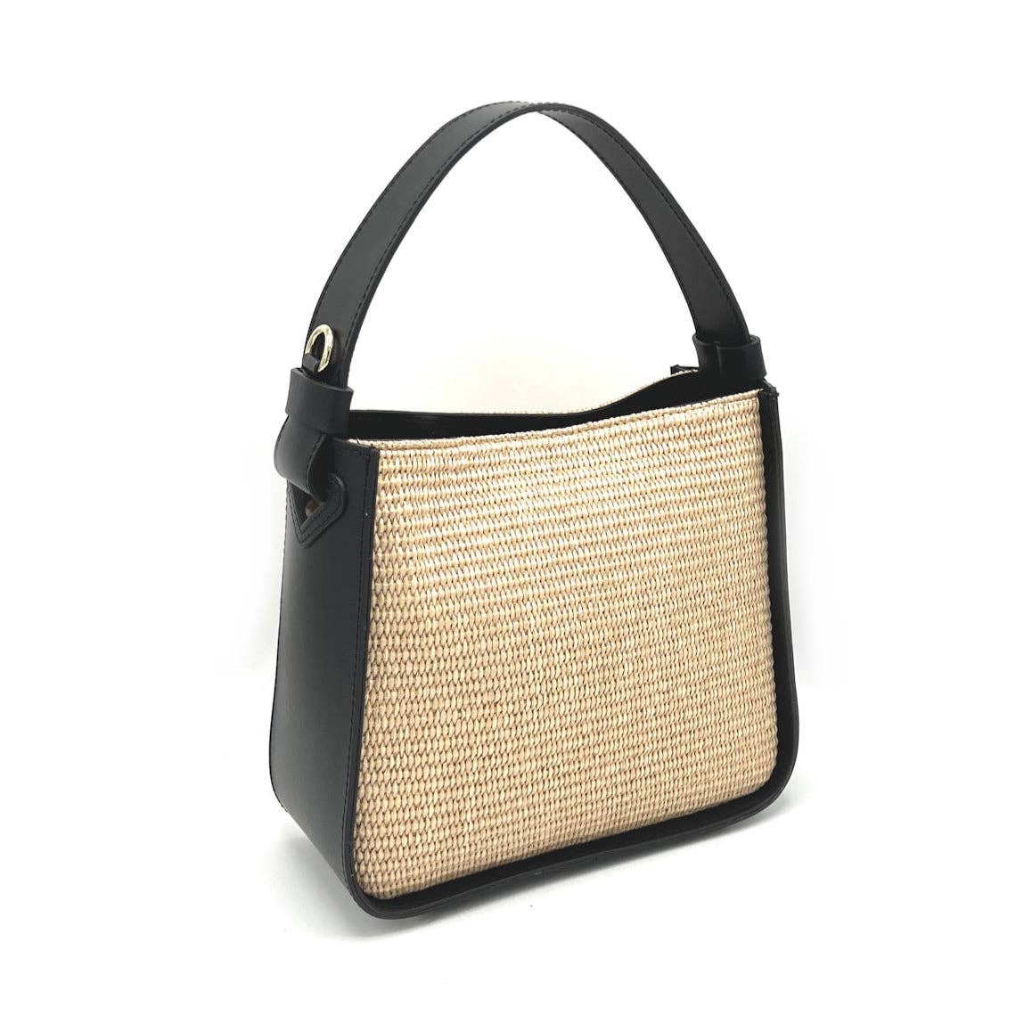ISABELLA- Leather and Straw Bag