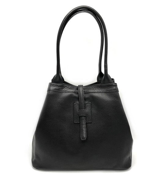 Genuine leather bag, big size, Made in Italy