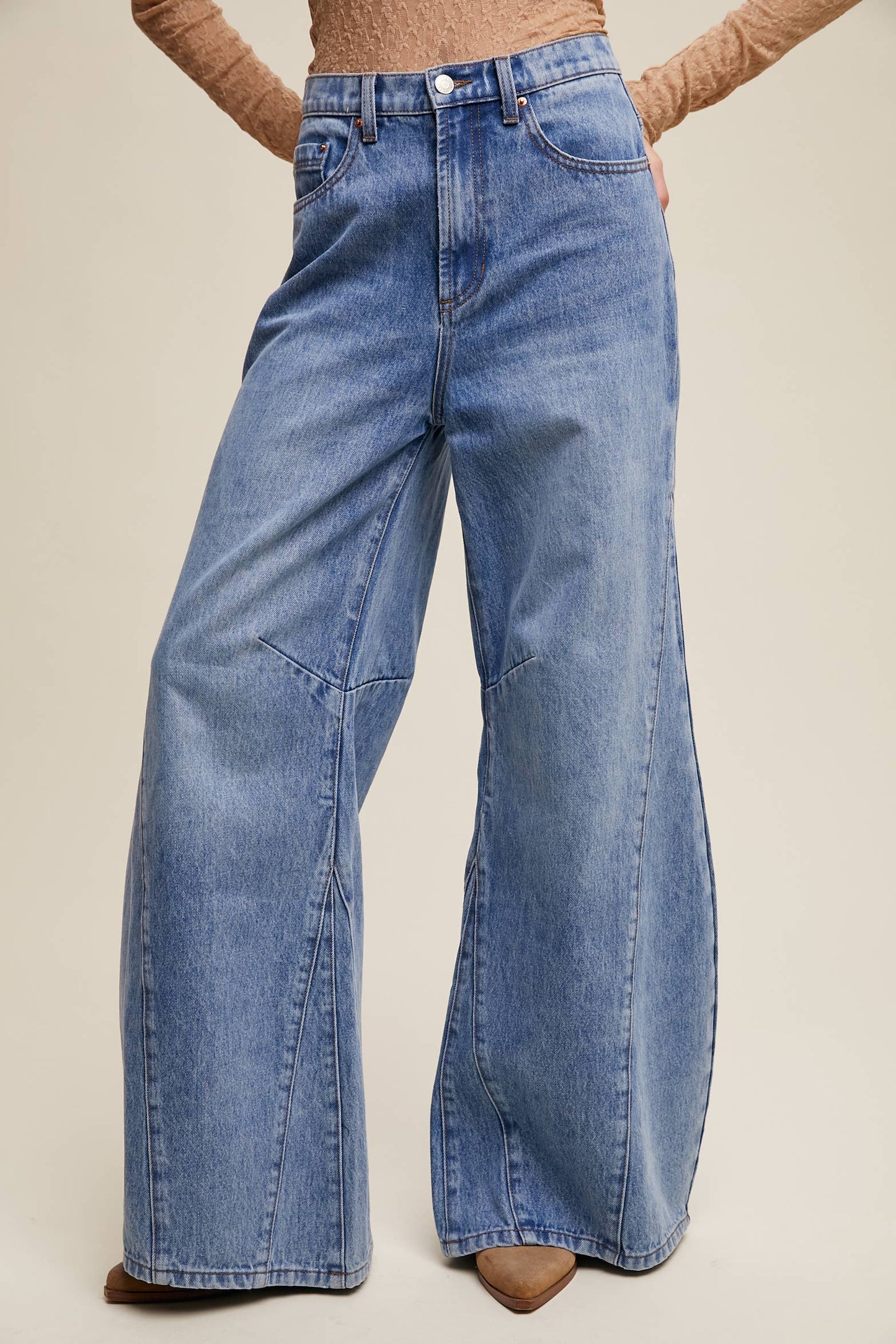 ALLY- wide leg denim