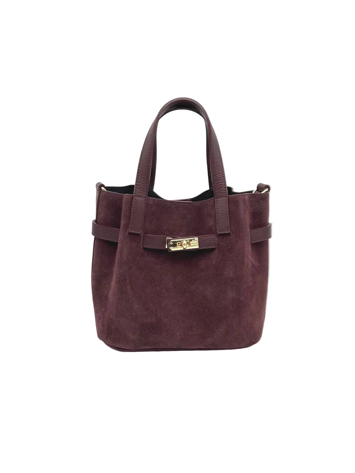 AUTUMN- Suede and Genuine Leather Handbag