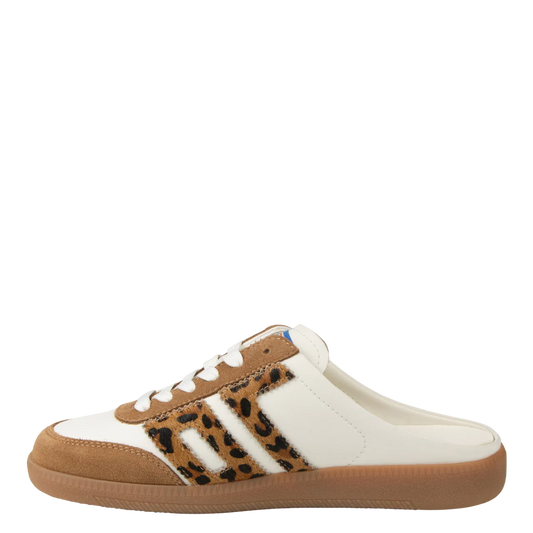 Back 70 EASTER in WHITE LEOPARD Backless Sneakers
