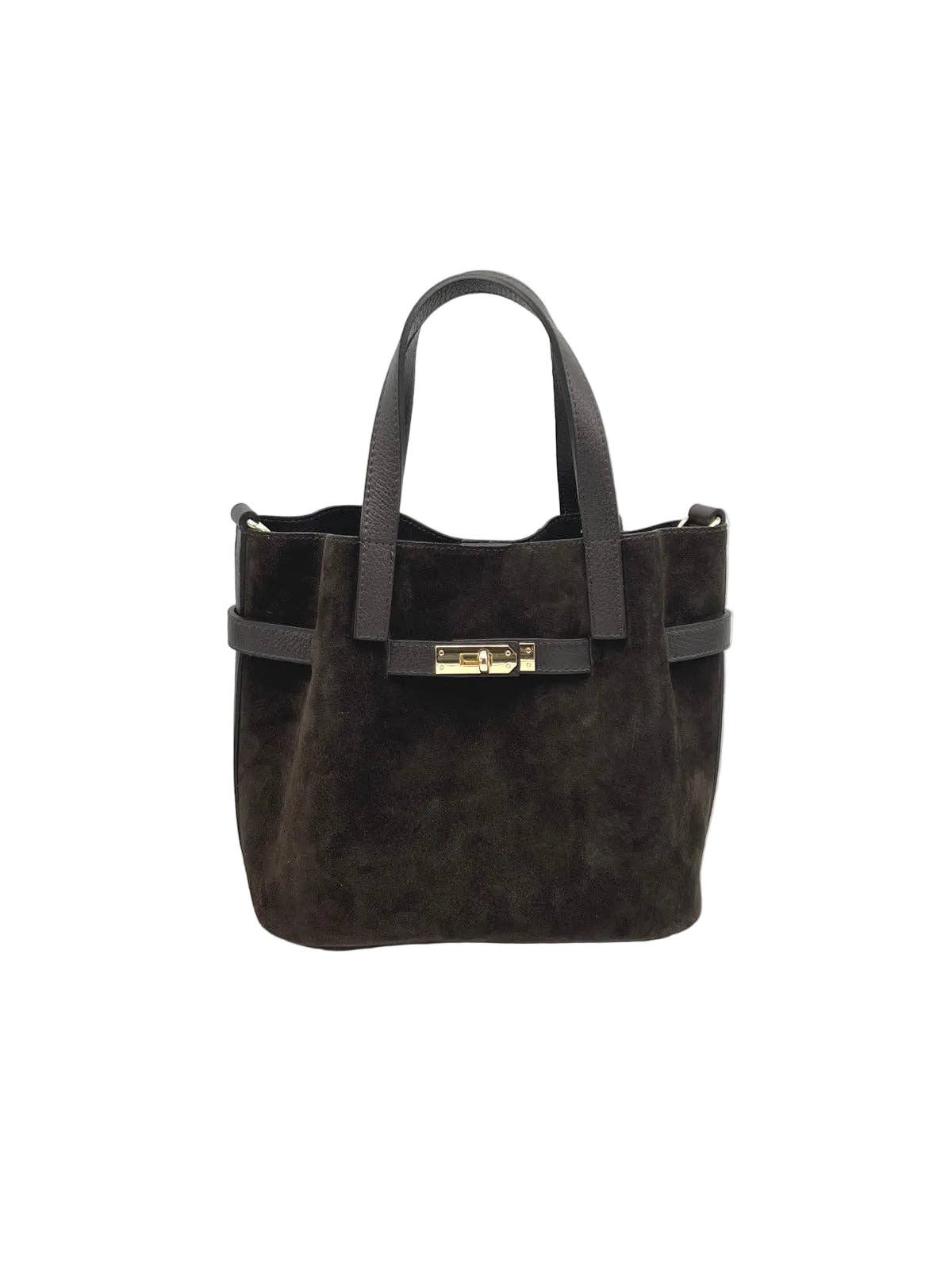 AUTUMN- Suede and Genuine Leather Handbag