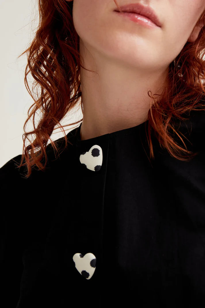 RAVEN- Top with Button Accents