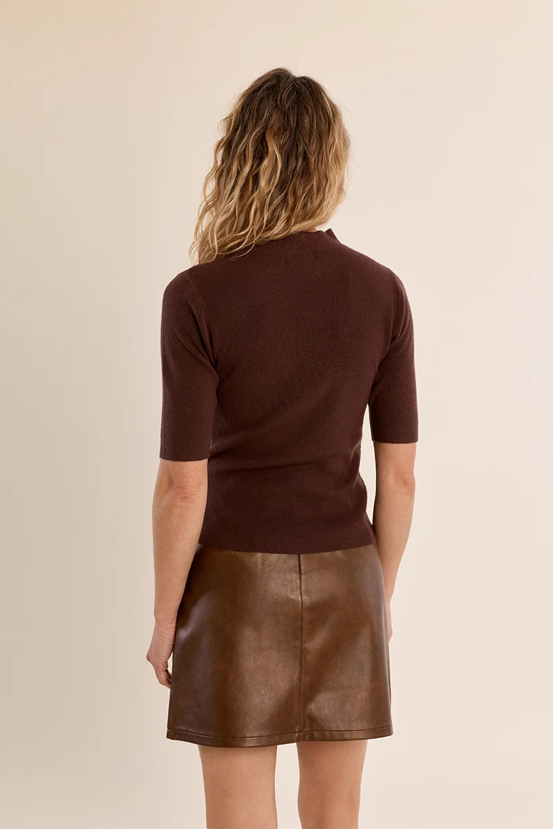 KAROLYN- Turleneck Sweater Short Sleeve