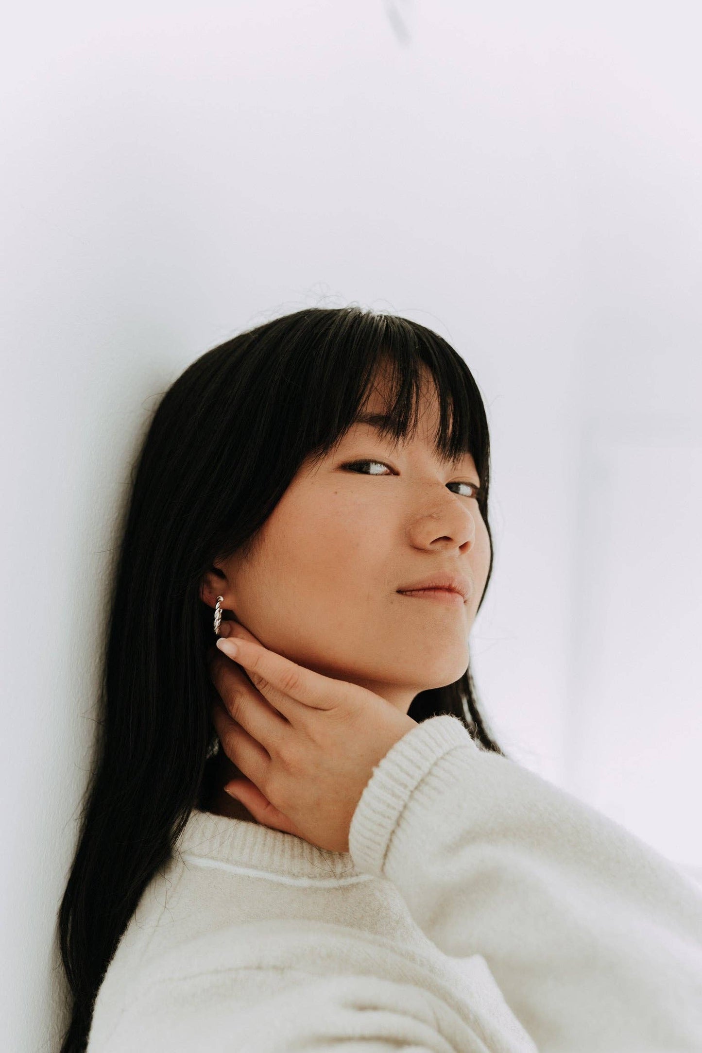 Ivy Hoops / Sterling Silver