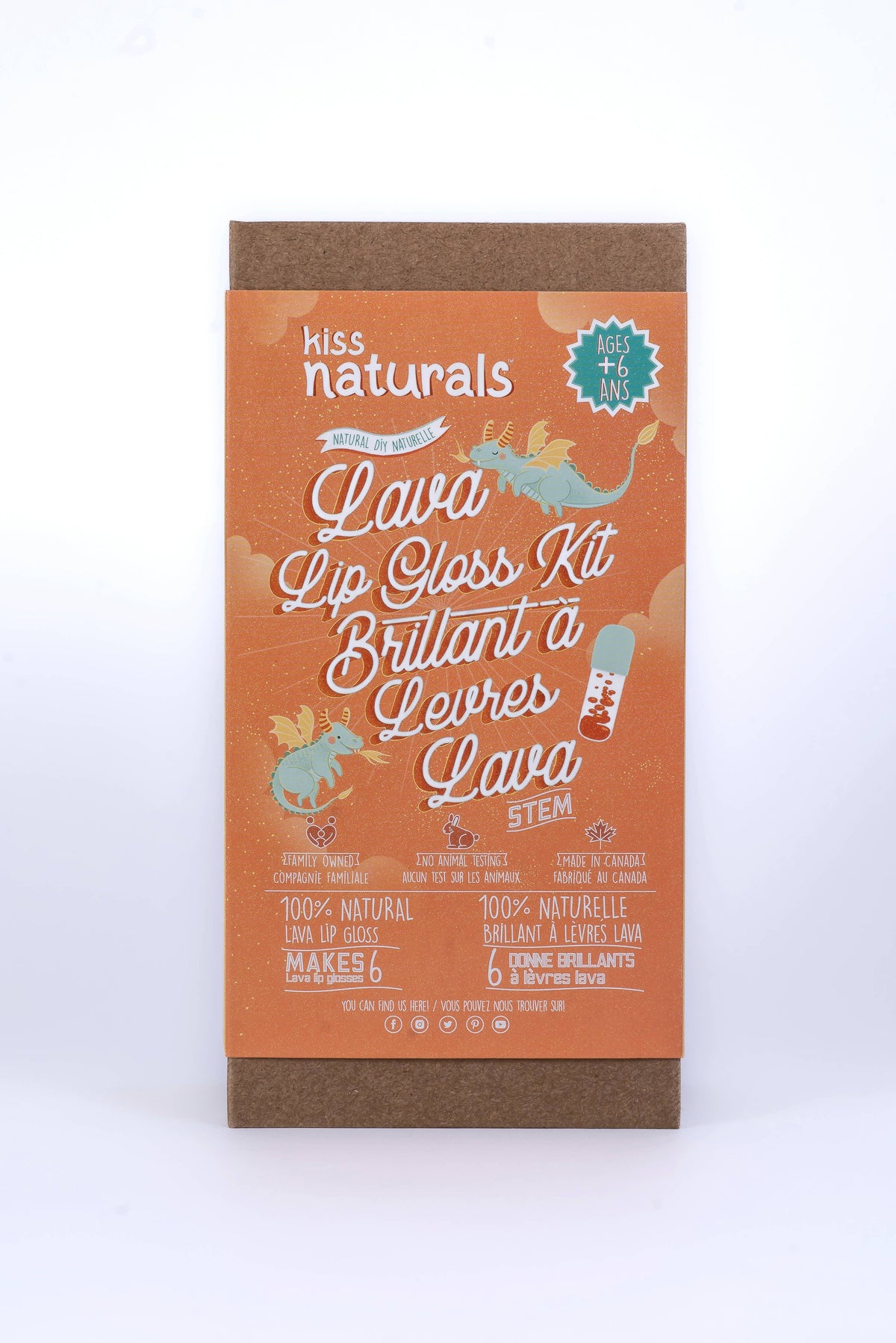 Kiss Naturals DIY Lava Lip Gloss Kit