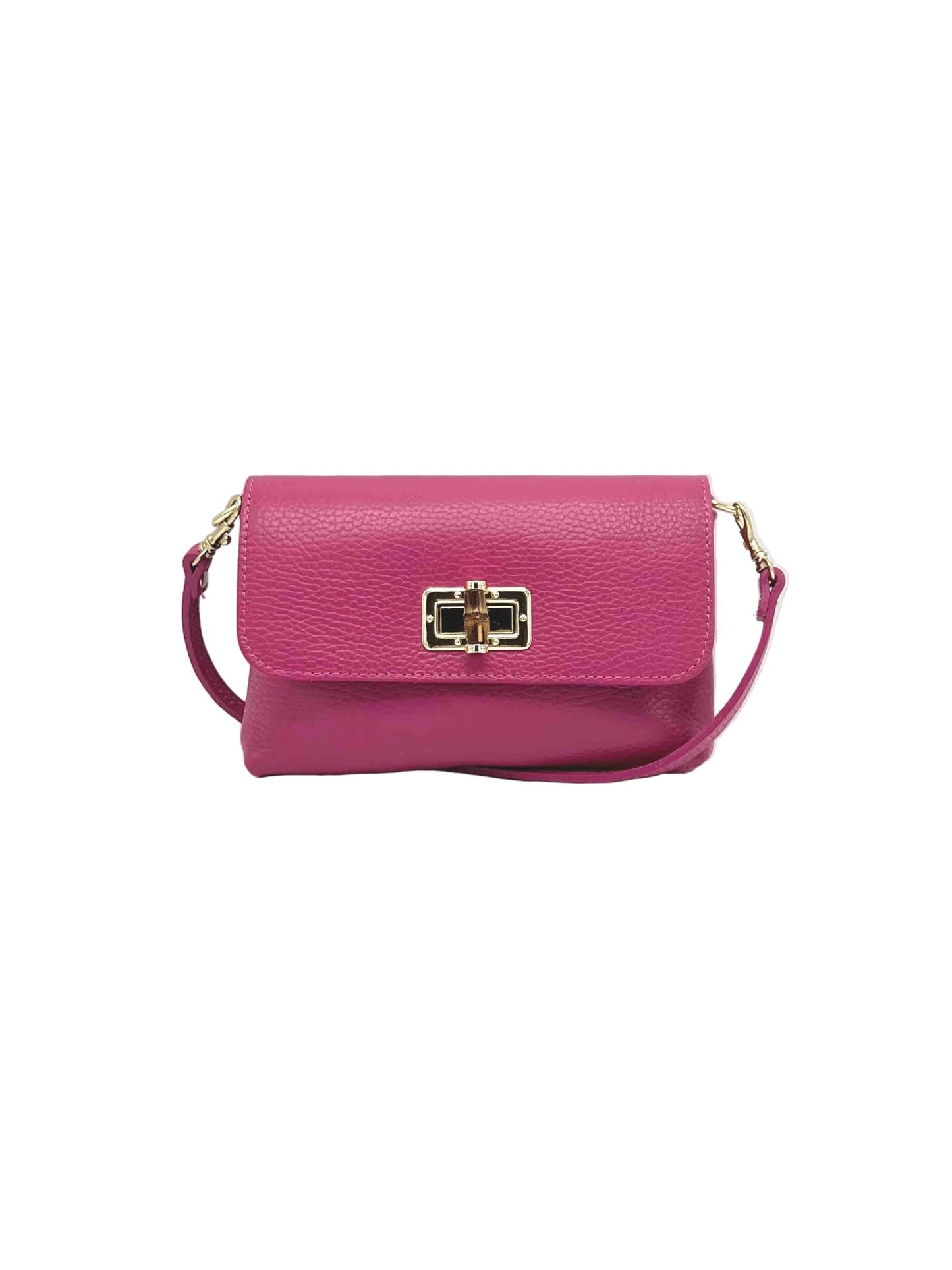 RUE: Mini Flap Shoulder Bag with Bamboo Hardware