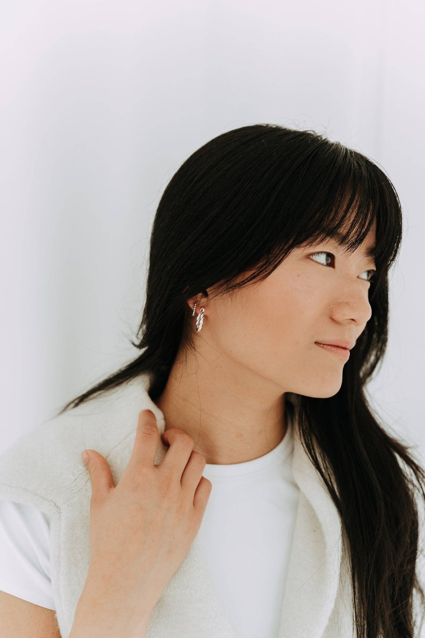 Ivy Hoops / Sterling Silver