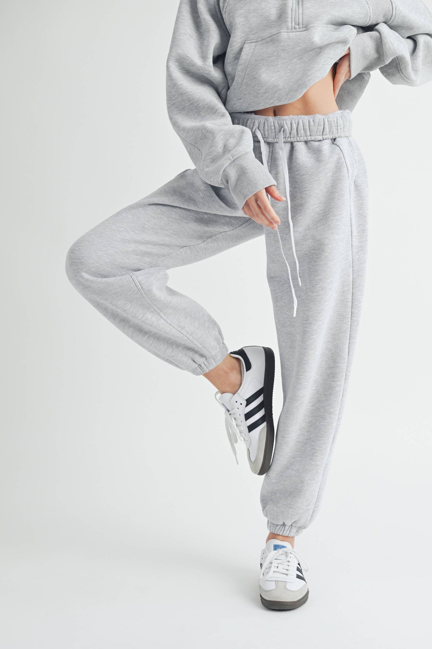 COURTNEY: Heather Grey Joggers