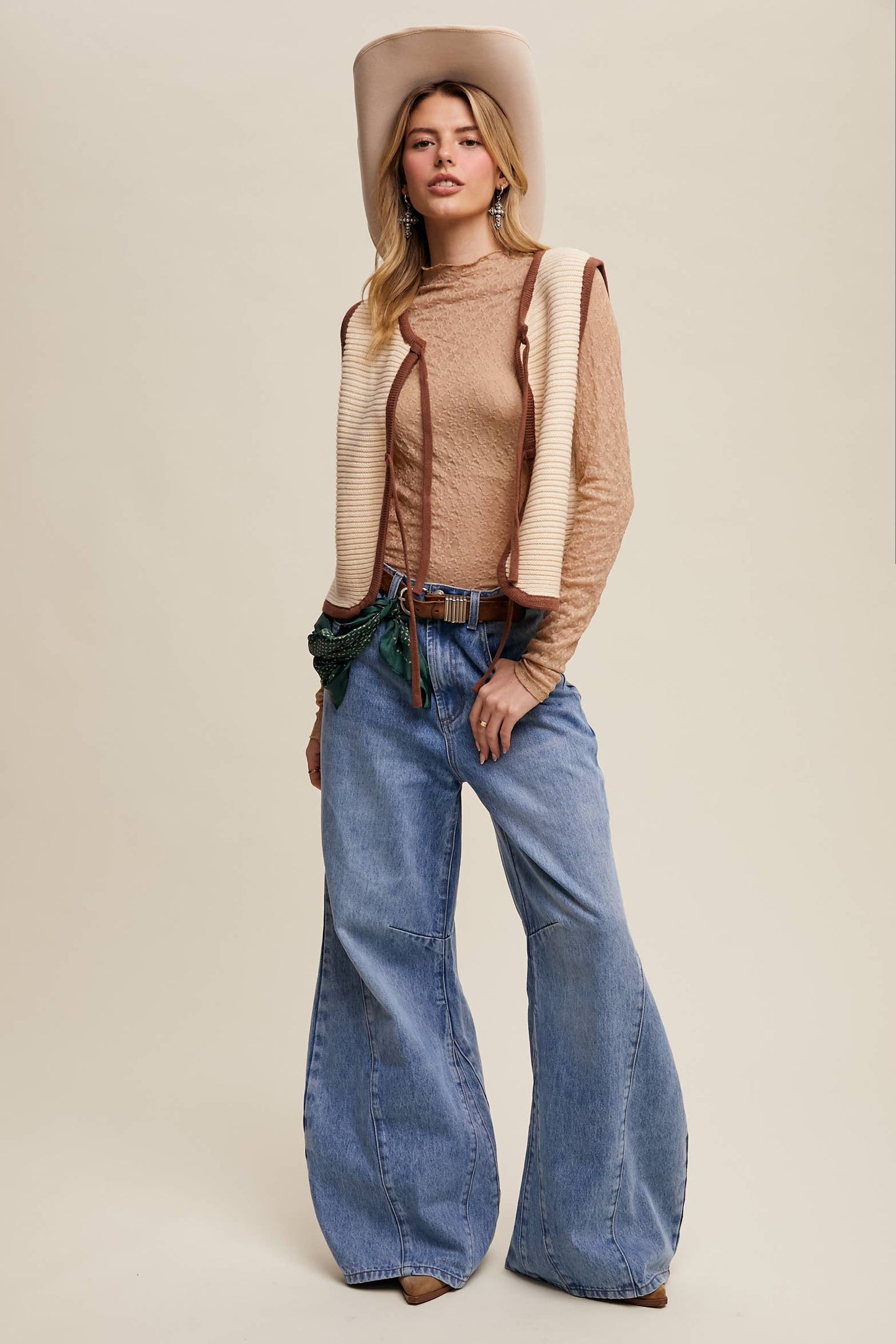 ALLY- wide leg denim