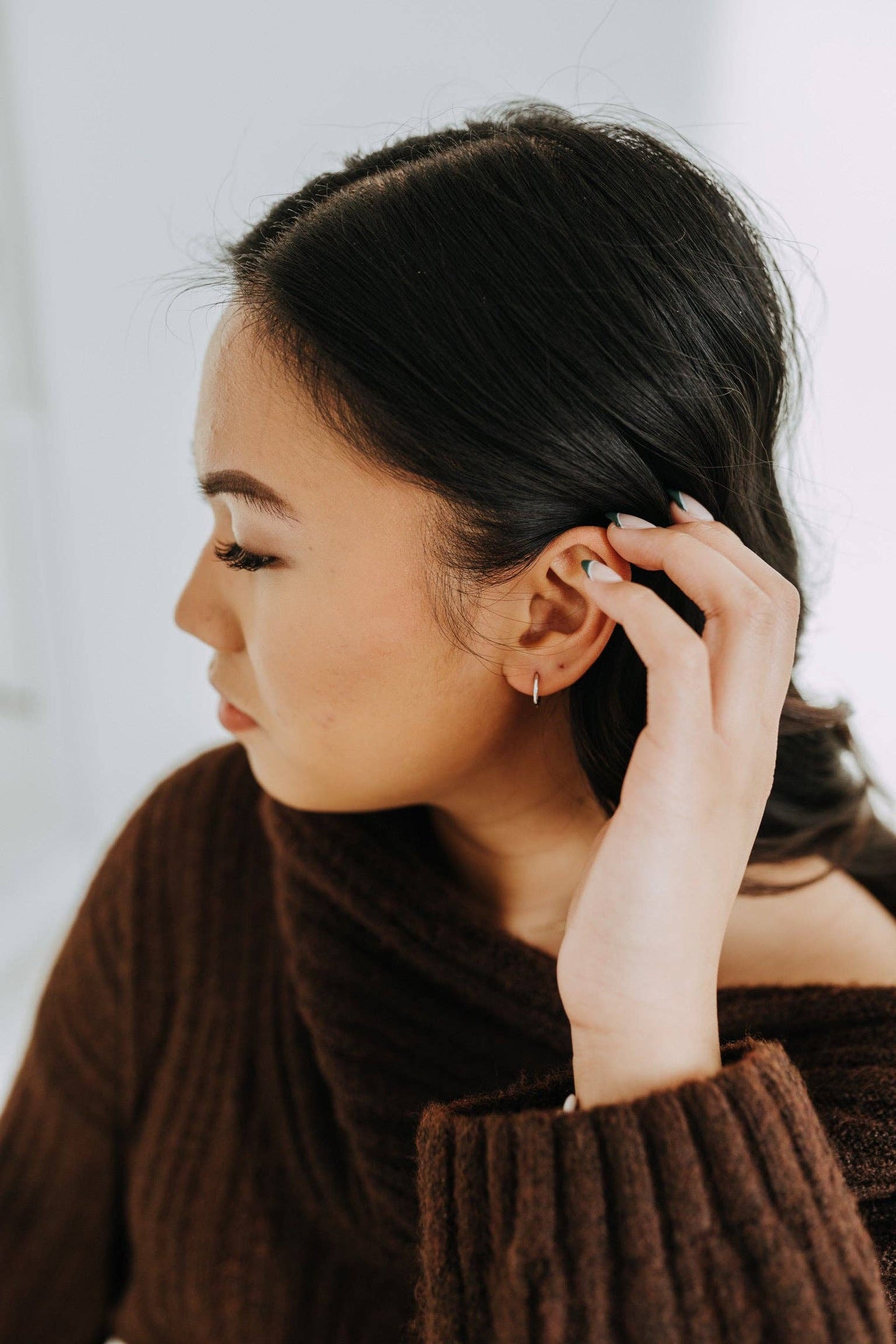 Clicker Huggies - Sterling Silver