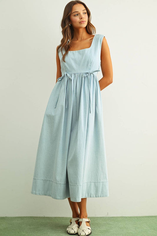 ELLIE- Chambray Dress