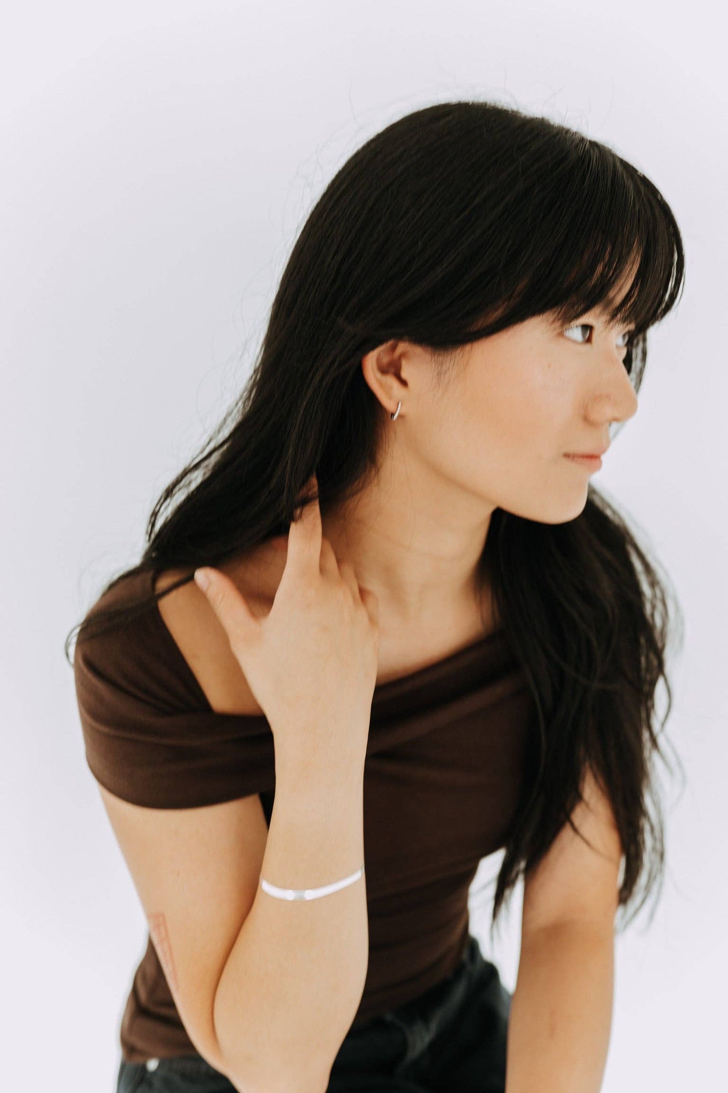 The Poppy Hoops / Sterling Silver