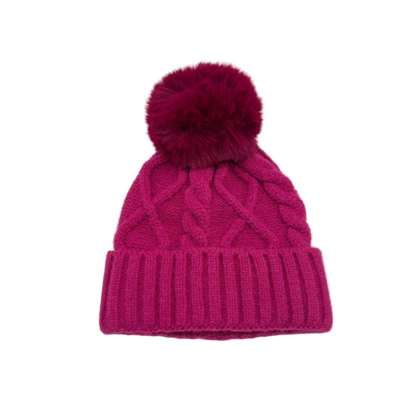 Women's knitted beanie with gift bag