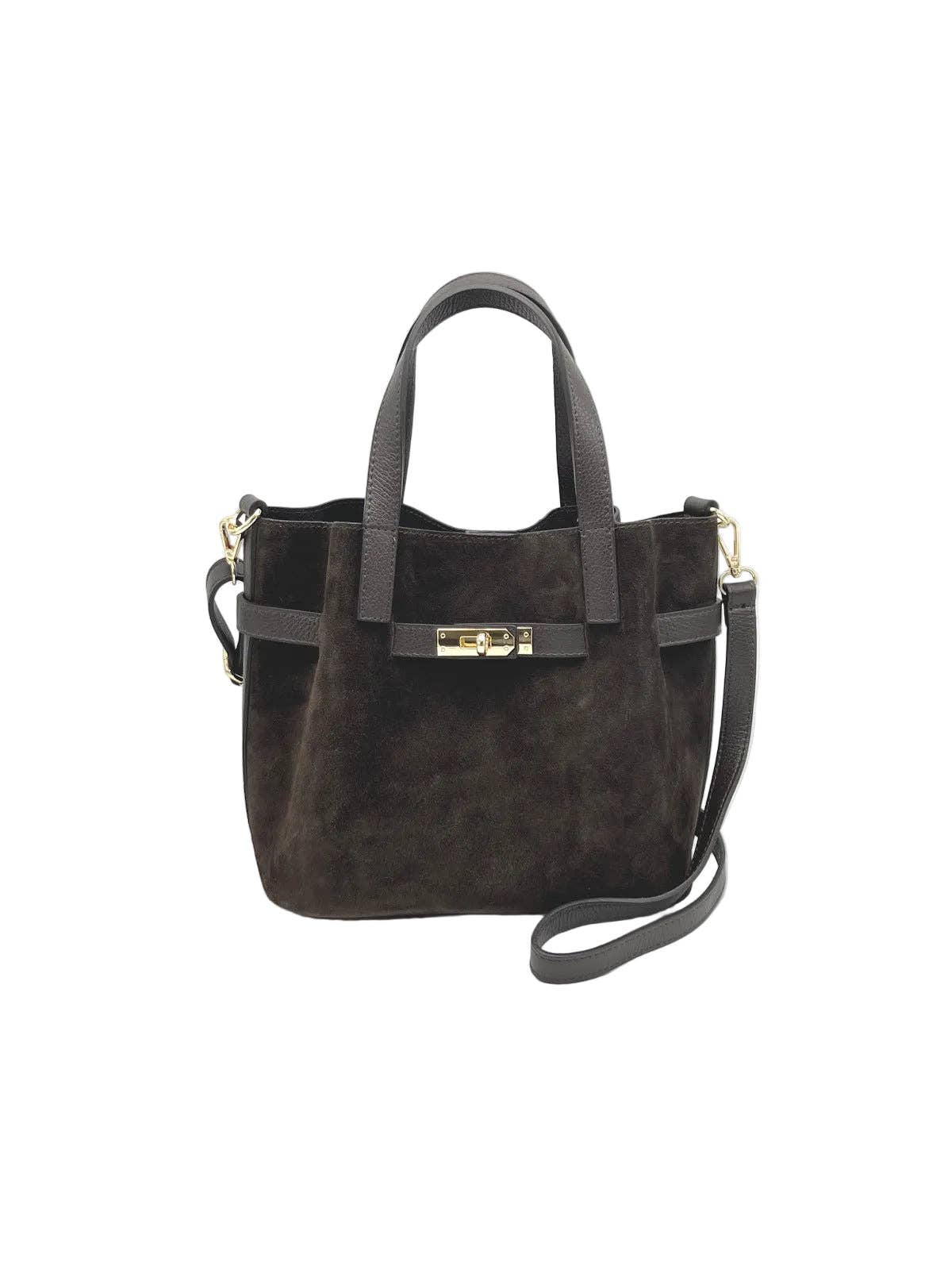 AUTUMN- Suede and Genuine Leather Handbag