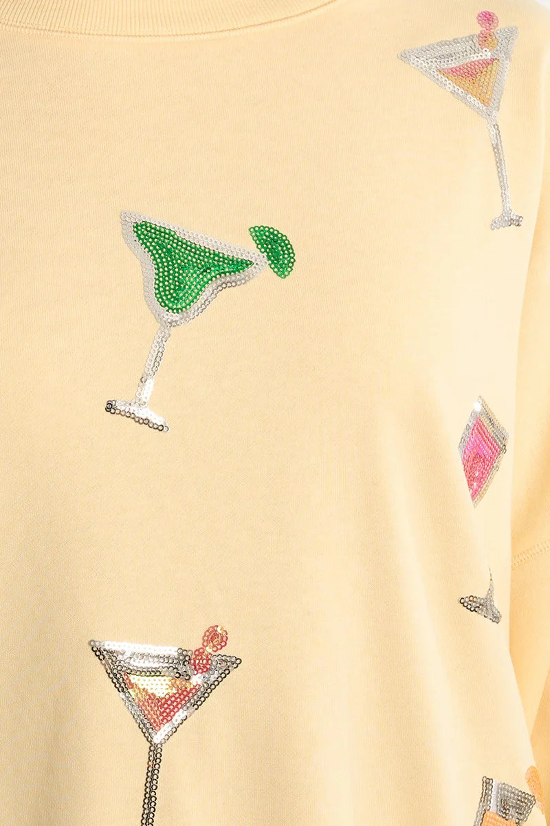 ANGELIKA- Sequinned Cocktail Sweater