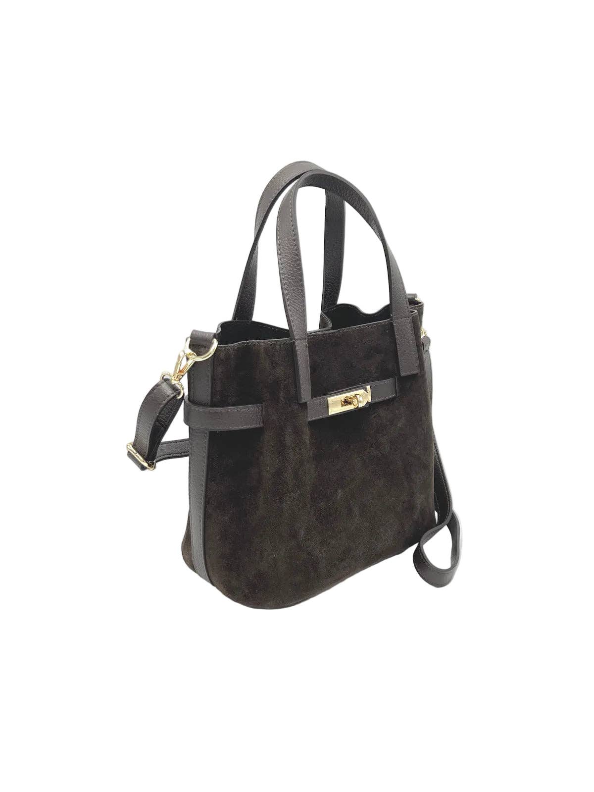 AUTUMN- Suede and Genuine Leather Handbag