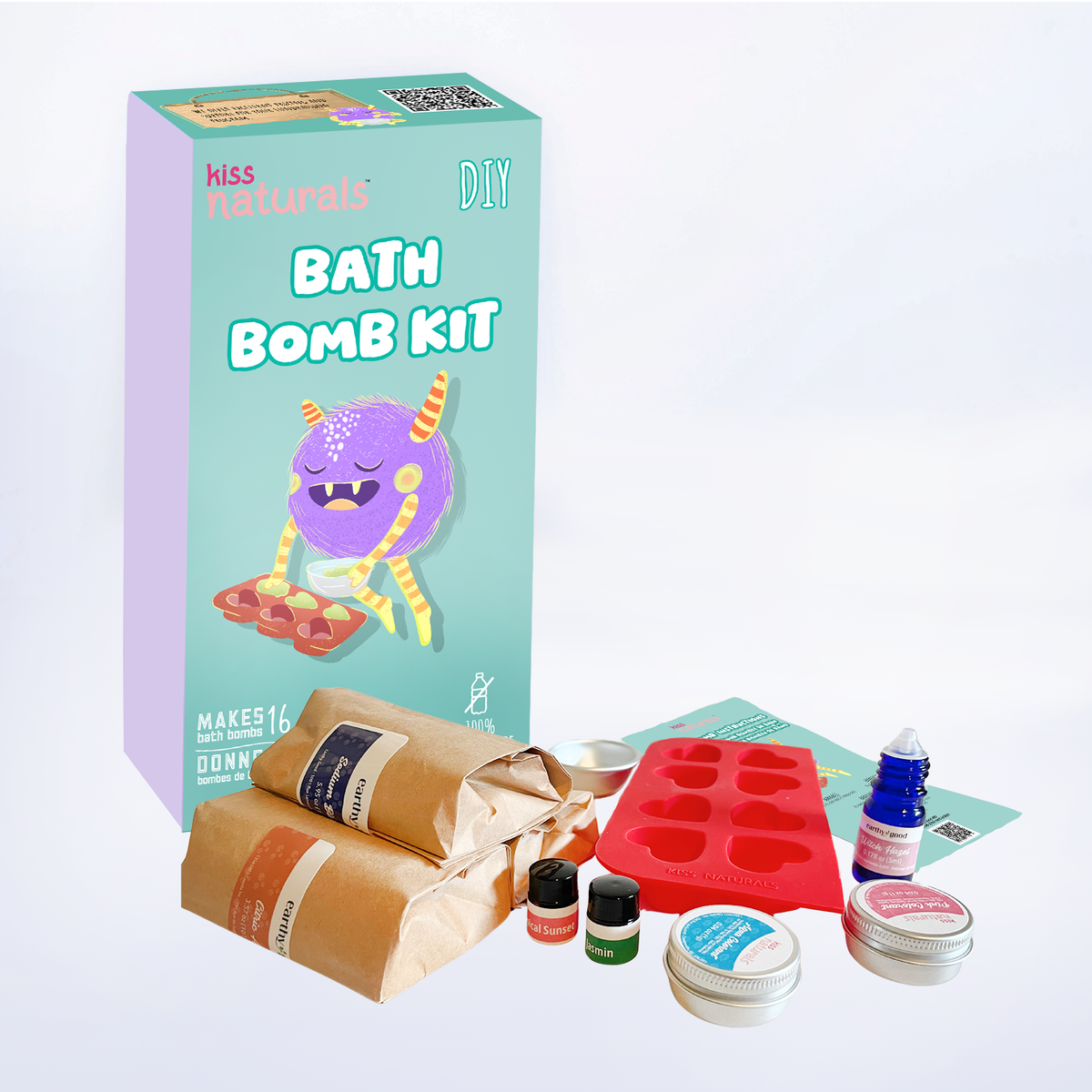 Kiss Naturals DIY Bath Bomb Kit for Kids