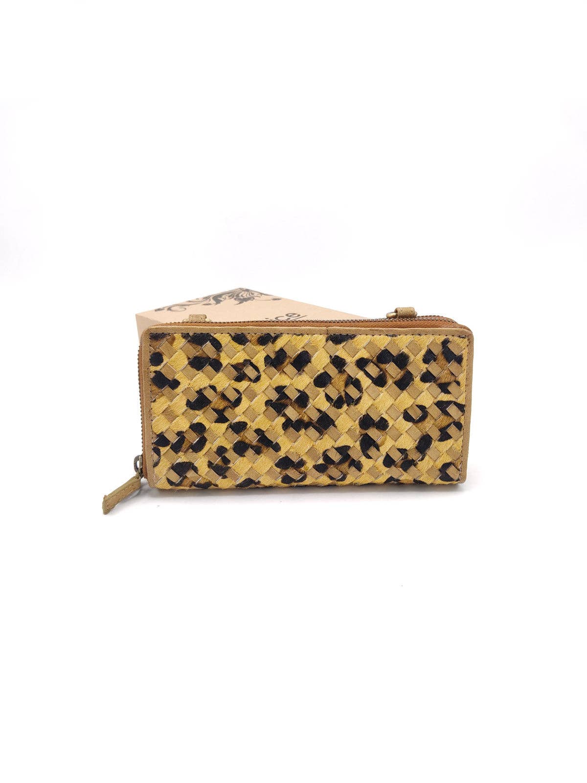 BETSEY-Leather and Calf Hair Wallet