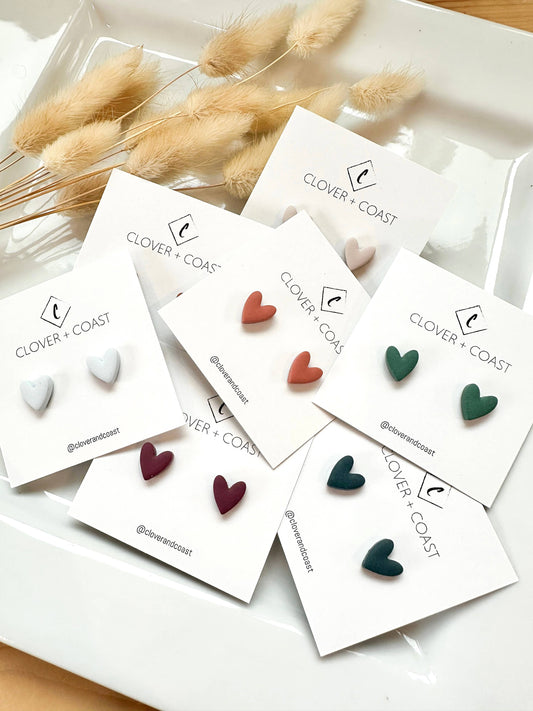 Abstract Micro Heart Studs
