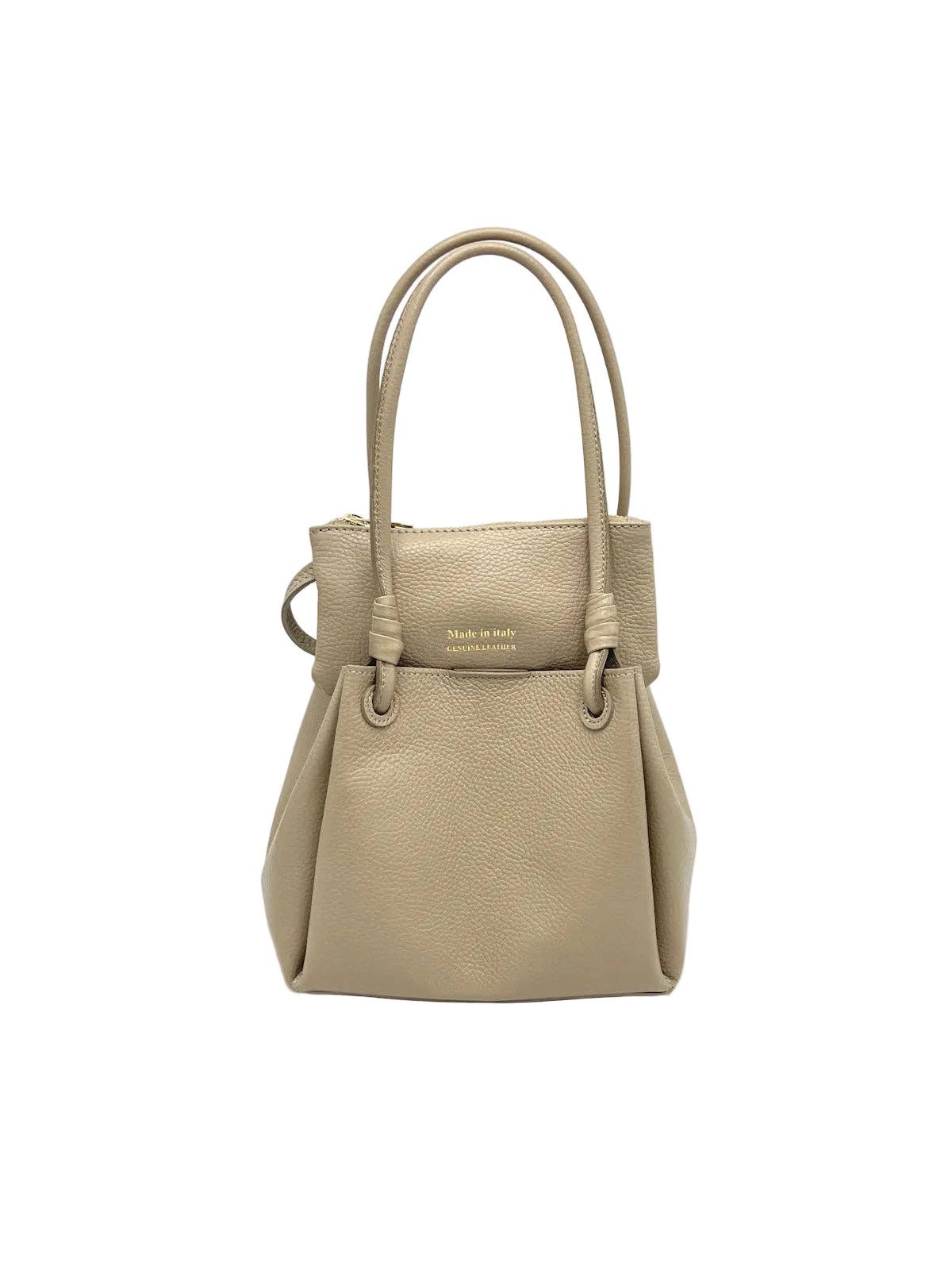 LEAH: Leather Shoulder Bag