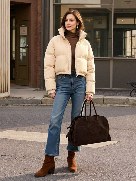 JOSEPHINE- Suede leather travel bag