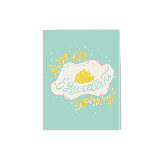 'Eggcelent' Birthday Card
