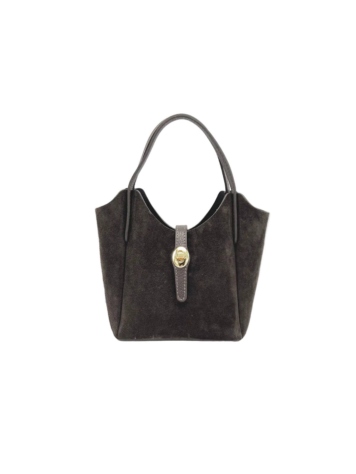 KATIA- Leather and Suede Shoulder Bag