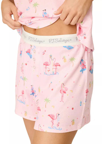 Flamingo Beach Party 2 Piece PJ Set