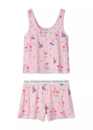 Flamingo Beach Party 2 Piece PJ Set