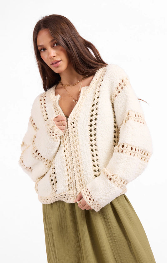 DREAM- Fluffy Clouds Zip Sweater