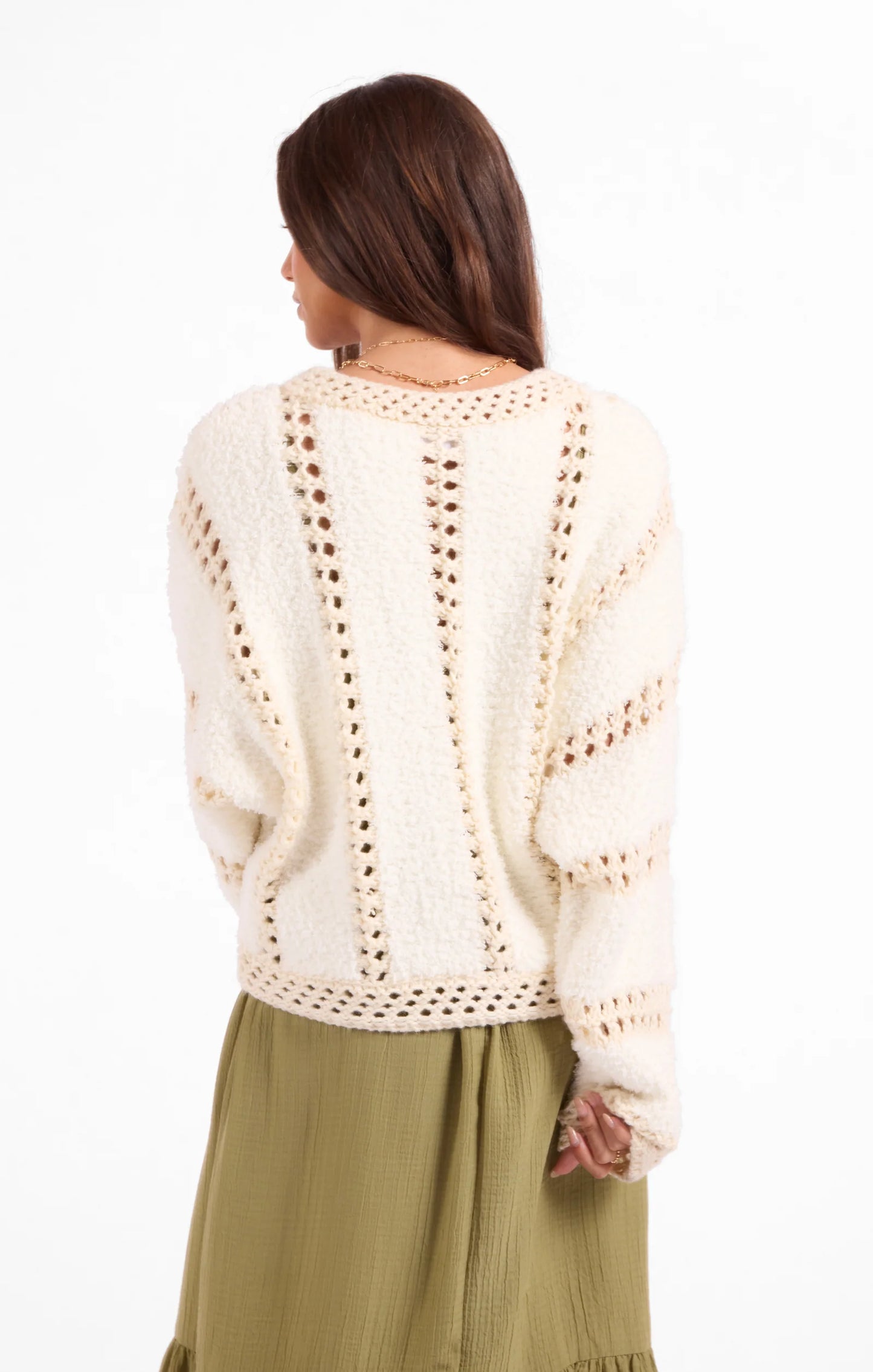 DREAM- Fluffy Clouds Zip Sweater