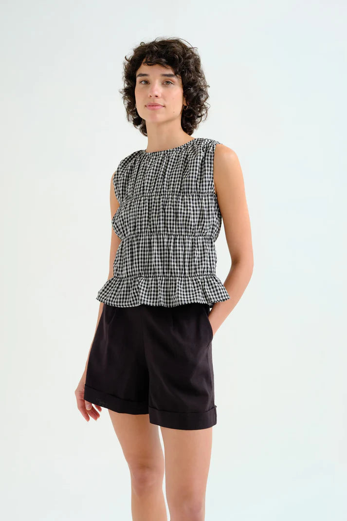 VICKY- Gingham Top