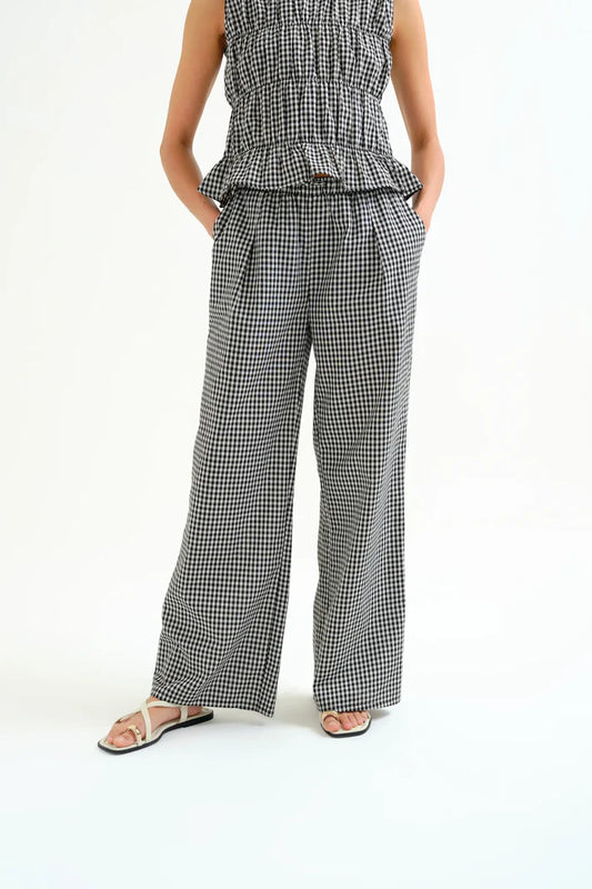 VICKY- Gingham Trouser