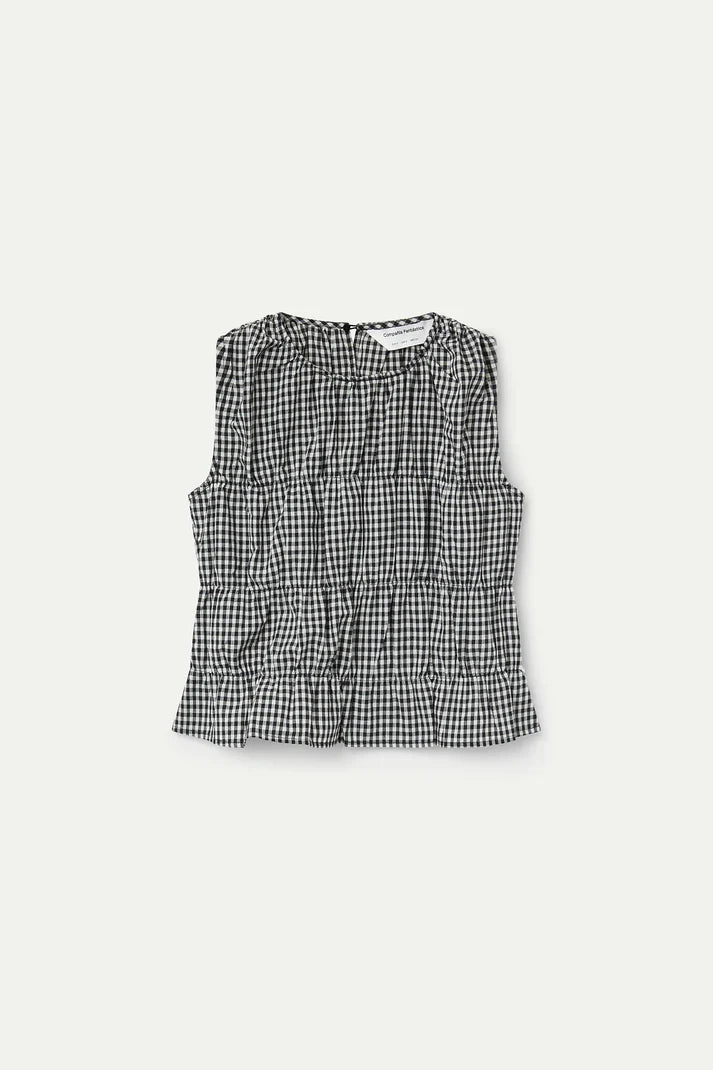 VICKY- Gingham Top