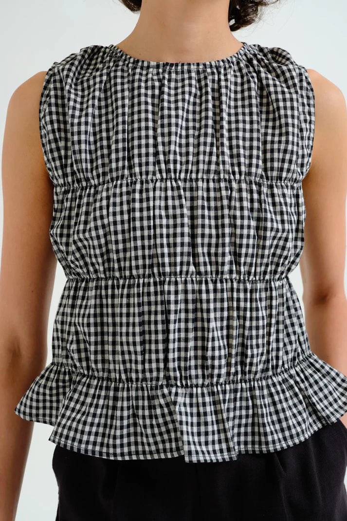 VICKY- Gingham Top