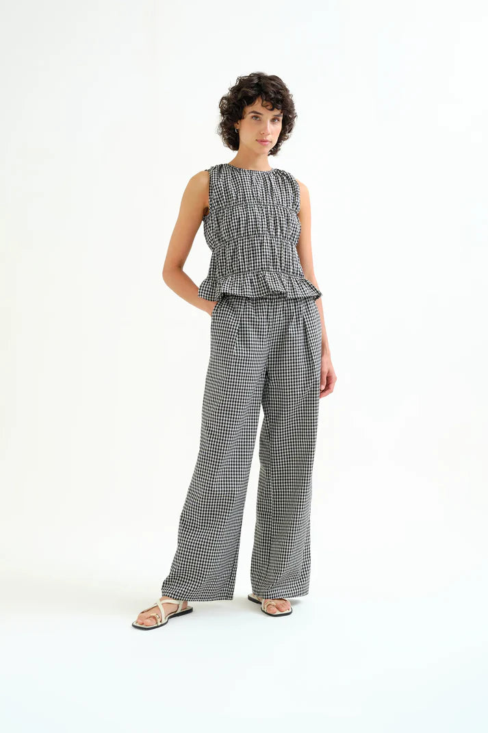 VICKY- Gingham Trouser