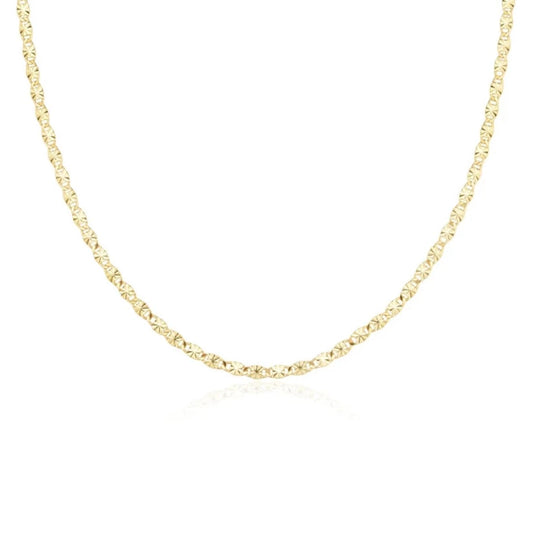 Dainty Sparkle Flat Necklace