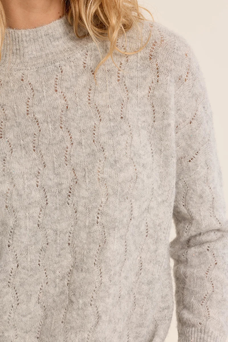 MADISON- Openwork Knit Sweater