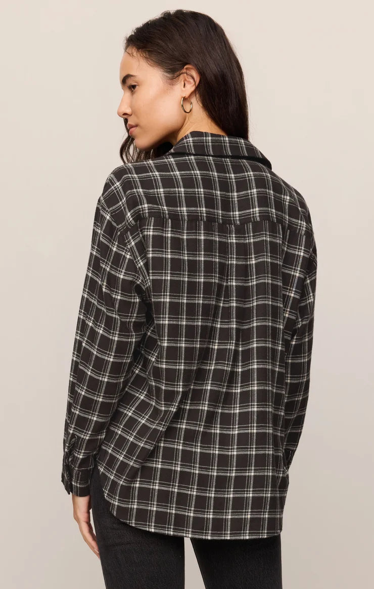 RIVER- Plaid Button Up