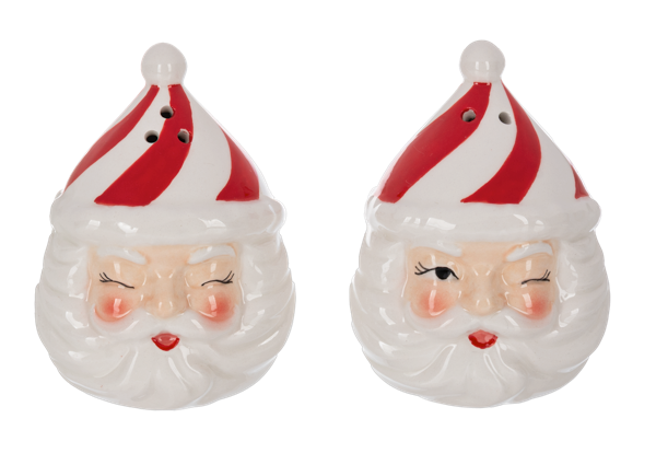 Santa Salt & Pepper Shakers