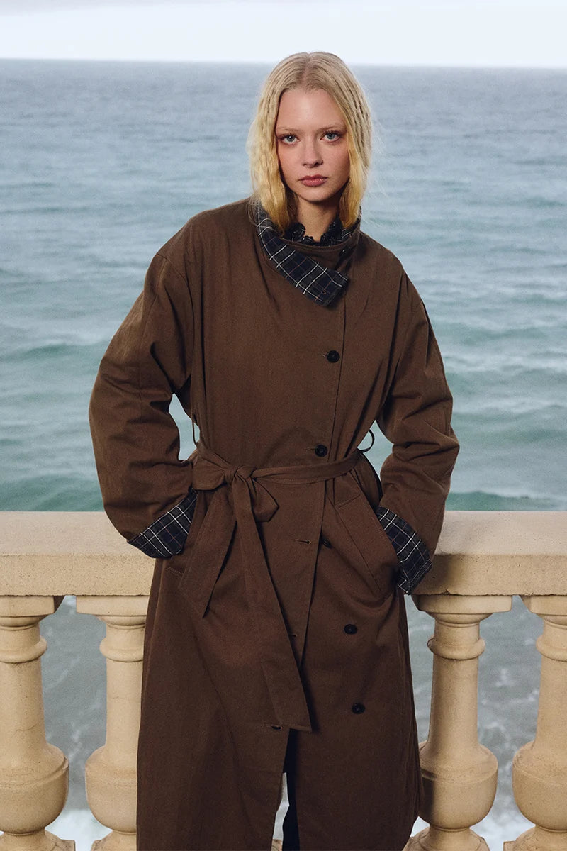 HILLARY- Belted Trench Coat