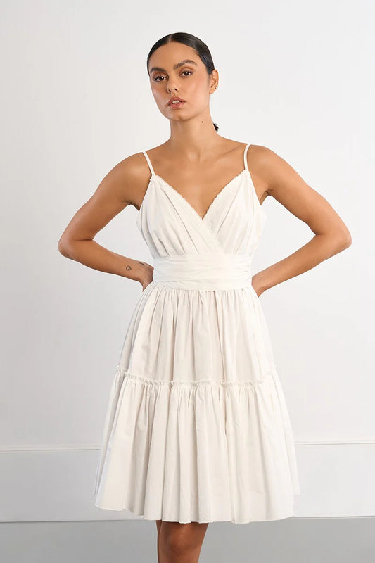 PAISLEY: Tie Mini Dress