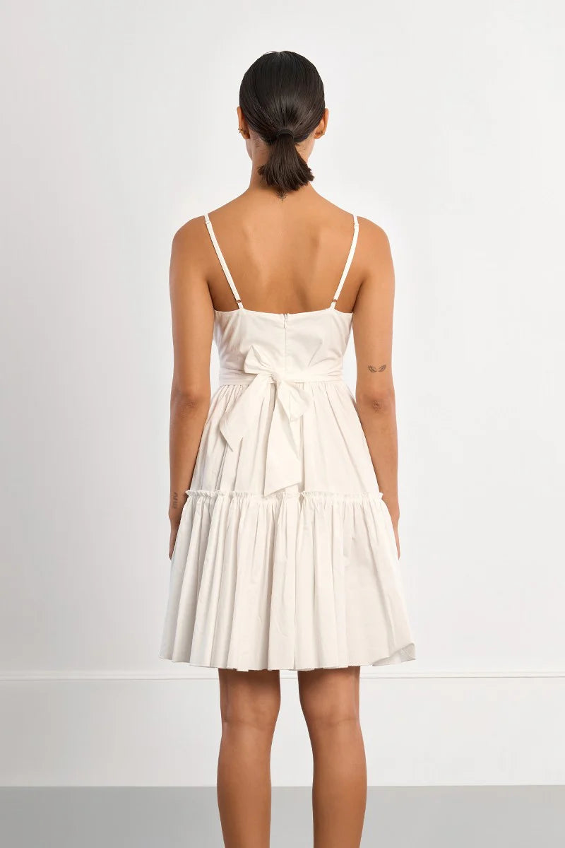 PAISLEY: Tie Mini Dress